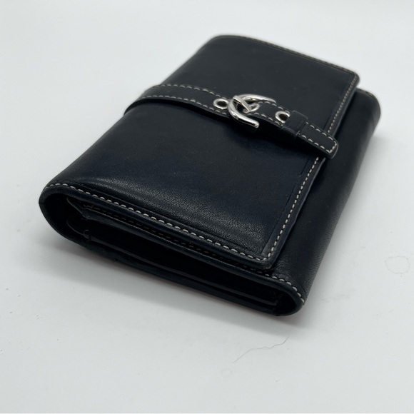 Coach Vintage Buckle Soho Trifold Leather Wallet Black - Picture 13 of 13